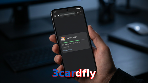 Main screen of 3Cardfly apk page for PK players